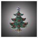 Éternelle Vánoční brož Swarovski Elements Alberello - vánoční stromek B3015 Barevná/více barev