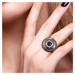 Masivní prsten s květinovým vzorem ze stříbra FanTurra