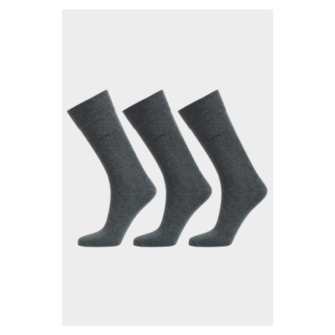 PONOŽKY 3-PACK GANT SOFT COTTON SOCKS 3-PACK šedá