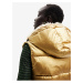 Zlatá dámská zimní prošívaná vesta Desigual Gotemburgo