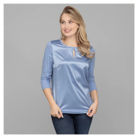 QVC VIA MILANO halenkové tričko Barva: Modrá, Mezinárodní