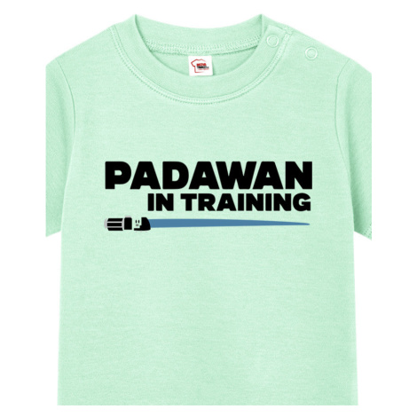 Tričko pro miminka s potiskem Padawan pro fanoušky Star Wars BezvaTriko