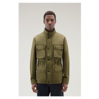 Bunda woolrich cotton linen field jacket zelená