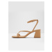 Béžové dámské kožené sandály Aldo Adrauder