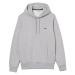 Lacoste Organic Brushed Cotton Hoodie - Grey Šedá