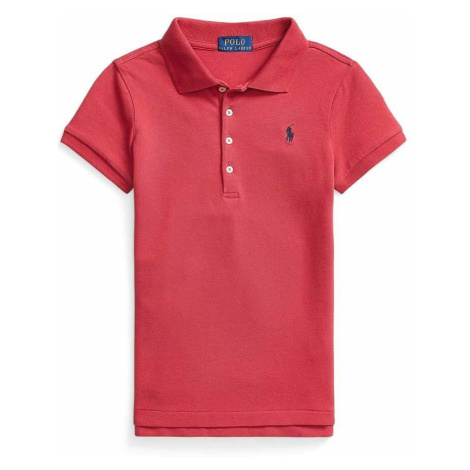 Dětské polo tričko Polo Ralph Lauren červená barva