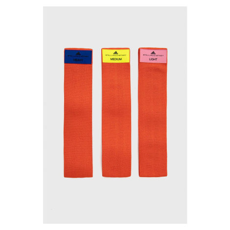 Cvičební odporové pásy adidas by Stella McCartney (3-pack) H59865 oranžová barva