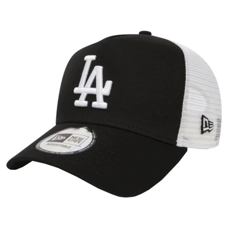 ČERNO-BÍLÁ KŠILTOVKA NEW ERA LOS ANGELES DODGERS MLB CLEAN CAP Černá