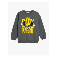 Koton Batman Sweatshirt Licensed Long Sleeve Crew Neck Cotton Raised