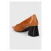 Kožené lodičky Vagabond Shoemakers ALTEA hnědá barva, na podpatku, 5740.001.22