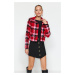 Trendyol Red Regular Plaid Woven Blazer Jacket