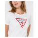 Guess GUESS dámské bílé bavlněné tričko ORGANIC COTTON T-SHIRT