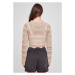 Ladies Cropped Crochet Knit Sweater - softseagrass