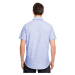 Burnside Pánská košile s krátkým rukávem BU9247 Blue -White Heather