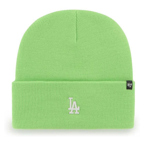 Čepice 47brand Mlb Los Angeles Dodgers zelená barva, 47 Brand