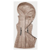 Světle béžová dámská vesta s kapucí S'West (B8225-51)
