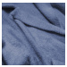 Tmavě modrý dlouhý vlněný přehoz přes oblečení typu "alpaka" (7108)