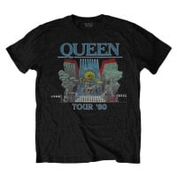 Queen Tričko Tour '80 Unisex Black