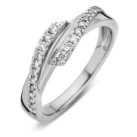 JVD Půvabný stříbrný prsten se zirkony SVLR0375XH2BI 56 mm