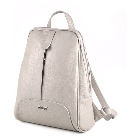 Dámský kožený batoh šedý, 25 x 10 x 33 (XBR21-ACH155002-08DOL) Bright