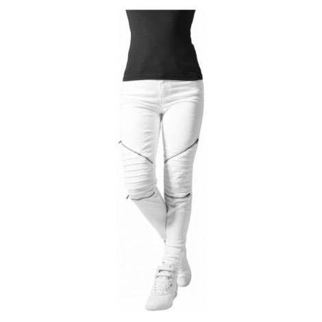 Urban Classics Ladies Stretch Biker Pants white