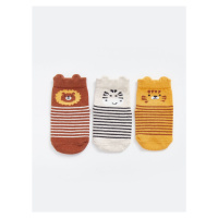 LC Waikiki Lcw Printed Baby Boy Socks 3-Pack