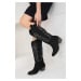 Soho Black Suede Women's Boots 19850