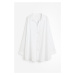 H & M - Plážová košile z bavlněného popelínu - bílá