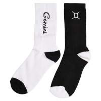 Zodiac Socks 2-Pack černo/bílé gemini