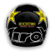 AIROH Aster-X Rockstar ASRK17 Integral helma černá/žlutá