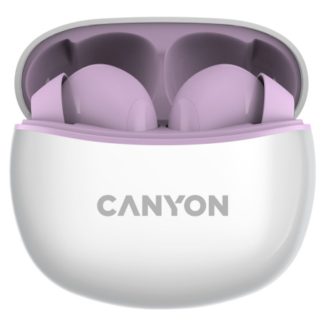 Canyon TWS-5 BT sluchátka s mikrofonem, šeříková