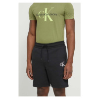 Kraťasy Calvin Klein Jeans pánské, černá barva, J30J325131