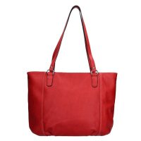 Elegantní dámská kožená kabelka Katana Apolen - červená