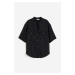H & M - Košile utility z modalové směsi - černá