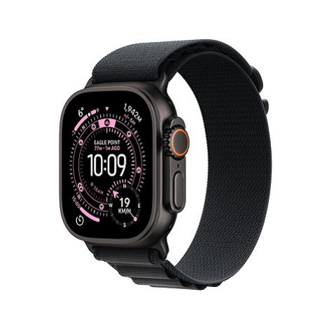 Apple Watch Ultra 3 49mm Černý titan s černým alpským tahem - L