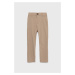 Dětské kalhoty Abercrombie & Fitch béžová barva, hladké