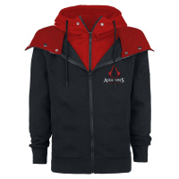 Assassin's Creed Emblem Mikina s kapucí na zip cerná/cervená