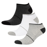 DEFACTO Men's 3-pack Cotton Booties Socks