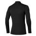 Mizuno MID WEIGHT HIGH NECK Pánské termo triko s dlouhým rukávem, černá, velikost