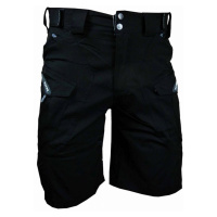 HAVEN Cyklistické kalhoty krátké bez laclu - CUBES BLACKIES - černá