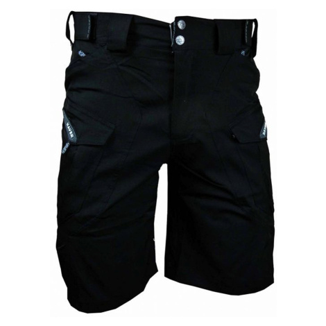 HAVEN Cyklistické kalhoty krátké bez laclu - CUBES BLACKIES - černá
