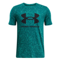 Chlapecké tričko s krátkým rukávem UNDER ARMOUR UA SPORSTYLE LOGO AOP SS-BLU