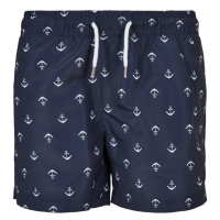 Boys Pattern Swim Shorts - anchor/navy