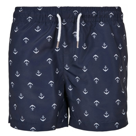 Boys Pattern Swim Shorts - anchor/navy Urban Classics