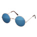 Sunmania Sunmania Modré zrcadlové brýle Lenonky 727586162