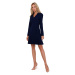 Made Of Emotion Woman's Dress M752 Navy Blue
