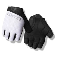 GIRO Cyklistické rukavice krátkoprsté - BRAVO II GEL - bílá/černá