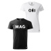 Super plecháček Párová trička s vtipným potiskem Magoři Barva: Černé pánské + Bílé dámské tričko