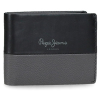 Pepe Jeans Con Monedero kožená peněženka - černá - na šířku