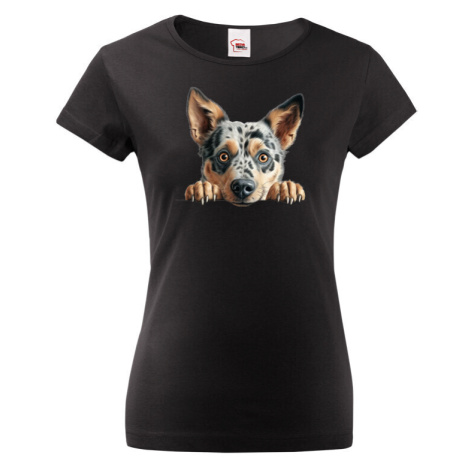 Dámské tričko Australský honácký pes- tričko pro milovníky psů BezvaTriko